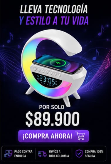 Reloj-Parlante G con Pantalla