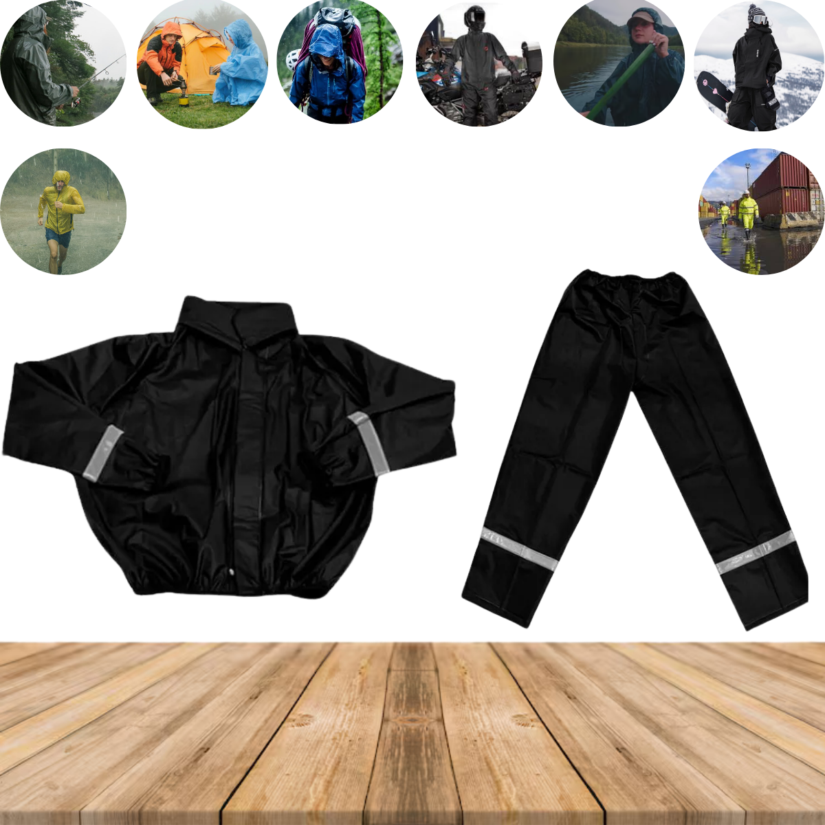Impermeable completo lluvia moto bici sc