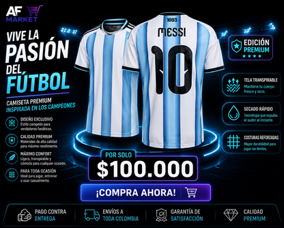 CAMISETA ARGENTINA MUNDIAL 2026 CON CAJA