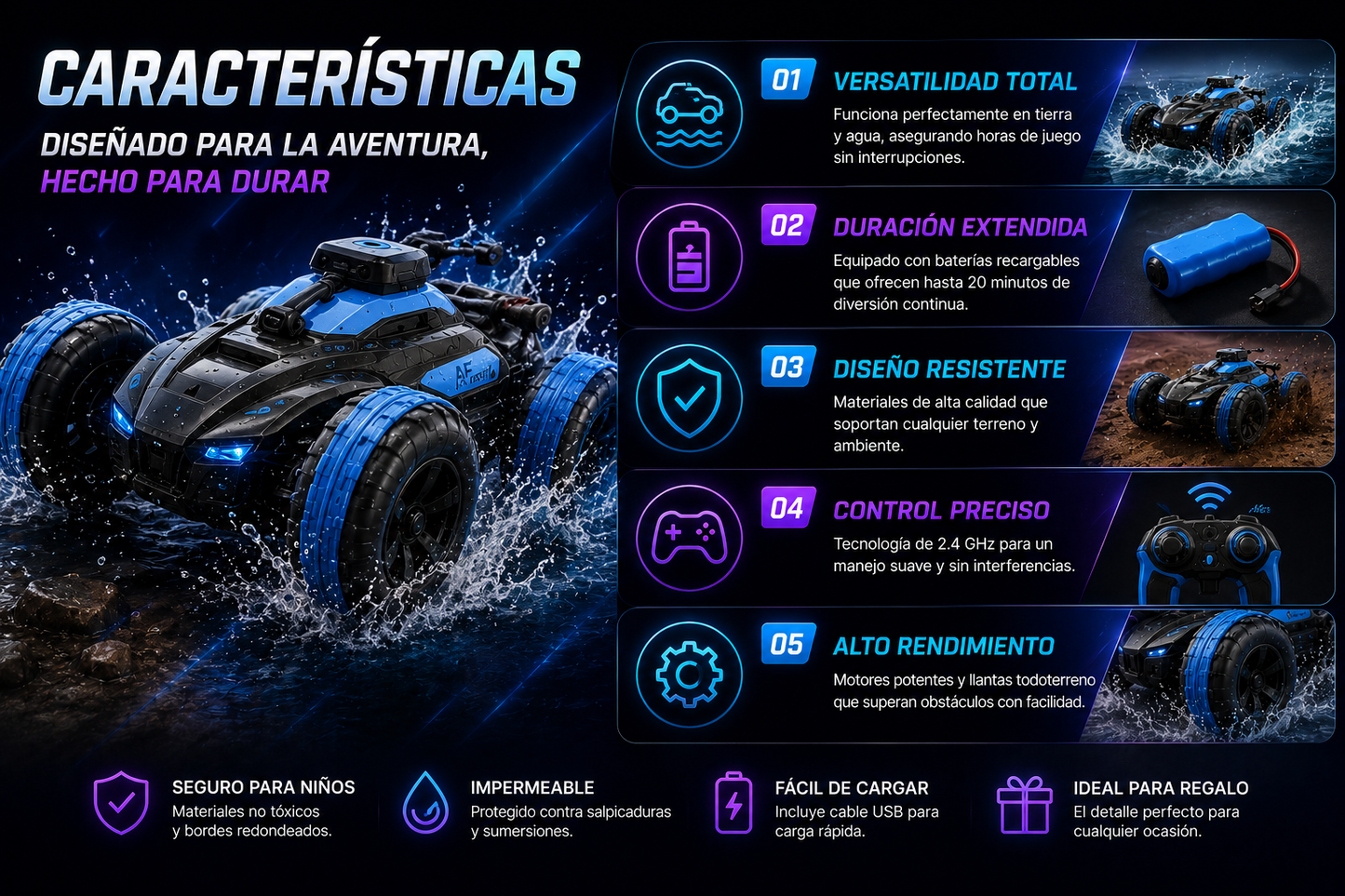 CARRO A CONTROL BLADE AMPHIBIOUS