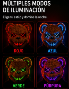 MÁSCARA OSO LUZ