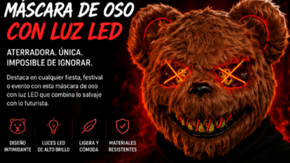 MÁSCARA OSO LUZ