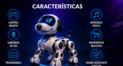 Perro Robot Interactivo Inteligente Cont