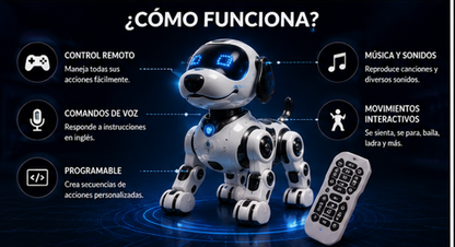 Perro Robot Interactivo Inteligente Cont
