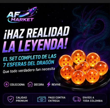 ESFERAS DEL DRAGON BALL SET X7