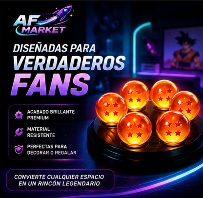 ESFERAS DEL DRAGON BALL SET X7