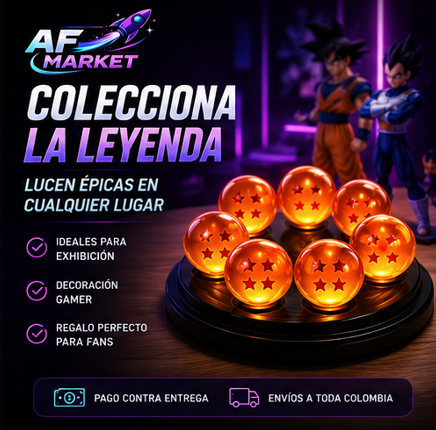 ESFERAS DEL DRAGON BALL SET X7