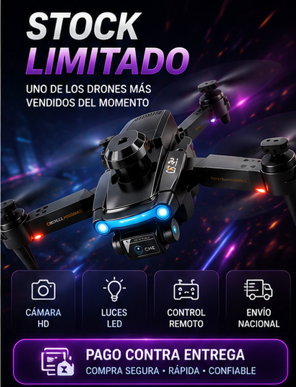DRON CONTROL REMOTO CAMARA Y LUCES