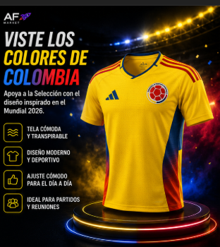 CAMISETA COLOMBIA MUNDIAL 2026