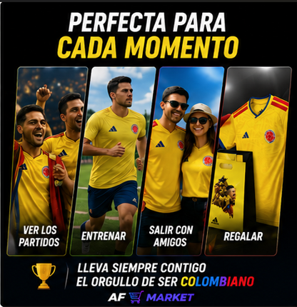 Camisa Colombia 1.1 + Caja mundial 2026