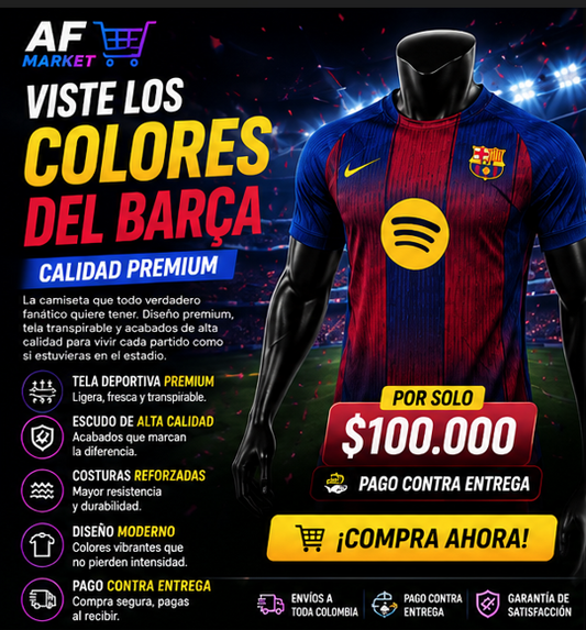 CAMISETA BARCELONA PLAYER LOCAL 2026