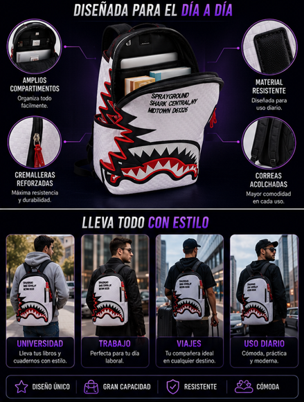 Bolso Sprayground mordisco