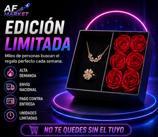 Combo Trebol Corazon + Caja Rosas