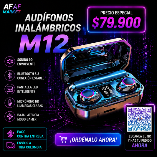 Audífonos Inalámbricos M12