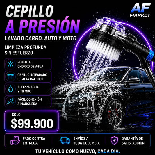 Cepillo A Presion Lavado Carro auto Moto