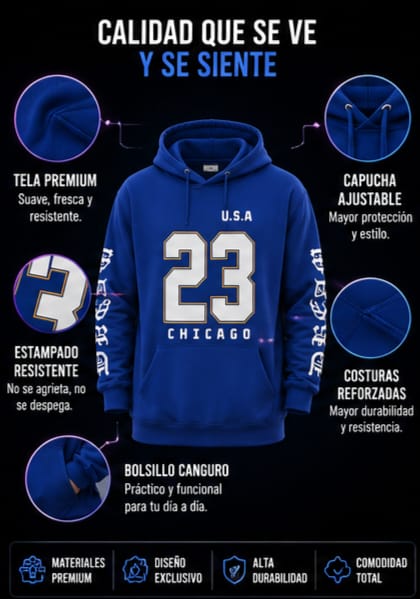 Buzo Azul Chicago