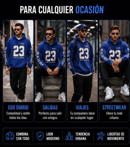 Buzo Azul Chicago