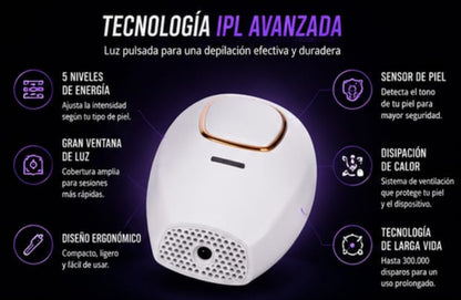 DEPILADORA LASER IPL PERMANENTE