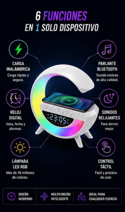 Reloj-Parlante G con Pantalla