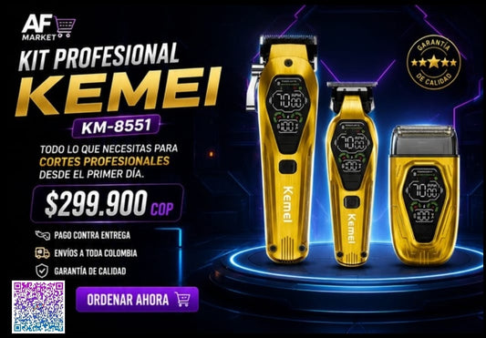 Kit Maquinas Profesional Kemei KM-8551.