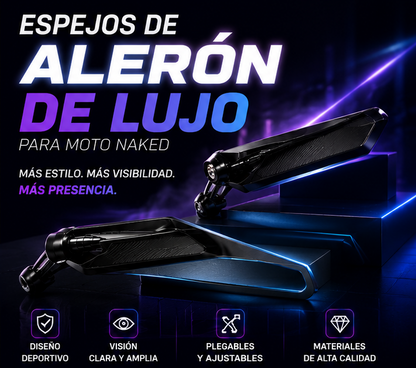 Espejos De Aleron De Lujo Para Moto Nake