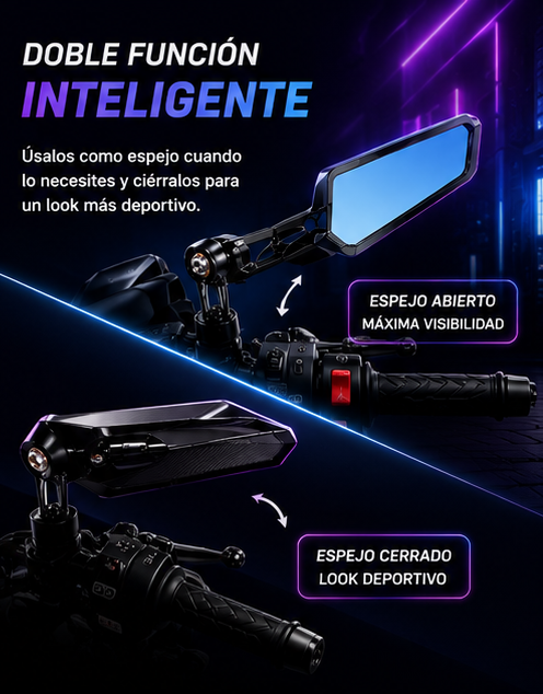 Espejos De Aleron De Lujo Para Moto Nake