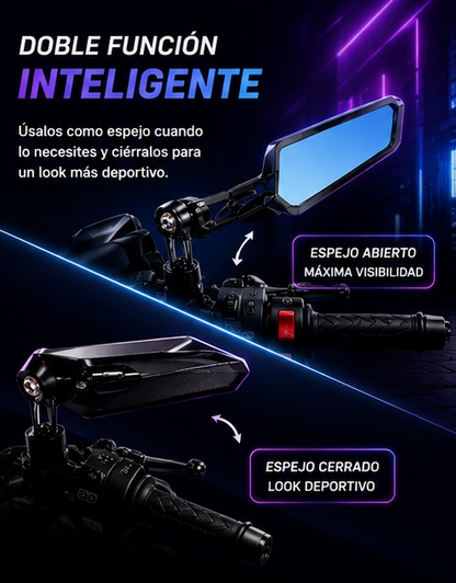 Espejos De Aleron De Lujo Para Moto Nake