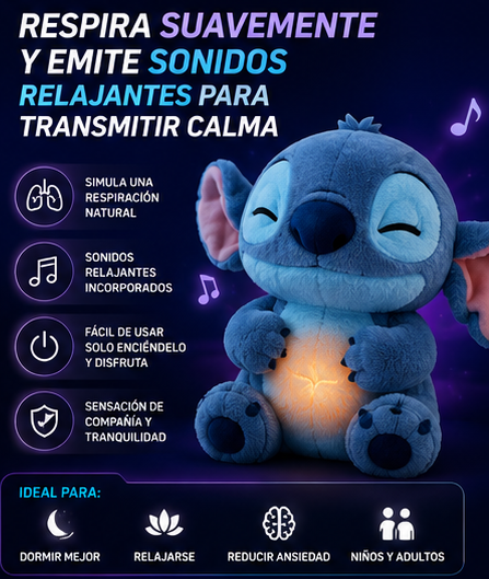 Peluche Stitch Respira Sonido