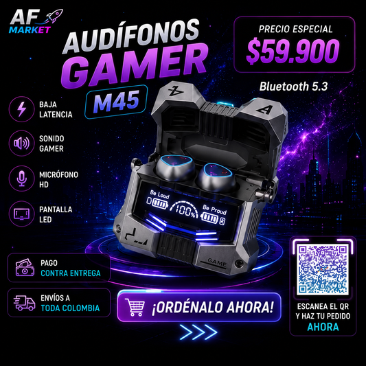 Audífonos inalámbricos Gamer  M45