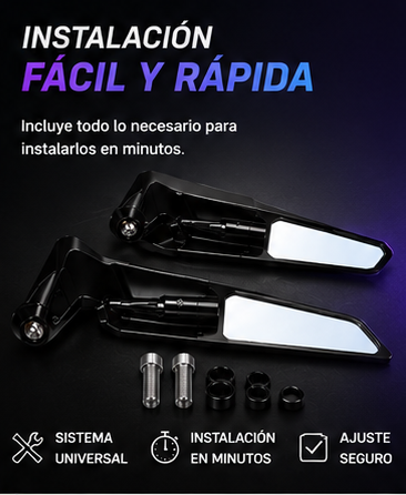 Espejos De Aleron De Lujo Para Moto Nake