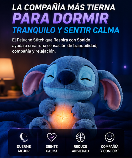 Peluche Stitch Respira Sonido